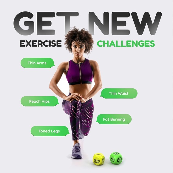 Skywin Workout Exercise Dice or Solo or Group Classes 6-Sided Foam Dice - Yellow - Picture 4 of 7